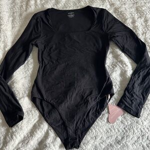 ALO Yoga Black Square Neck Top